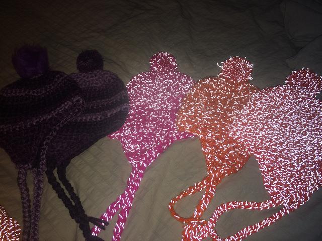 Reflective and mon reflective basic ear flap hats - Needleworking ...