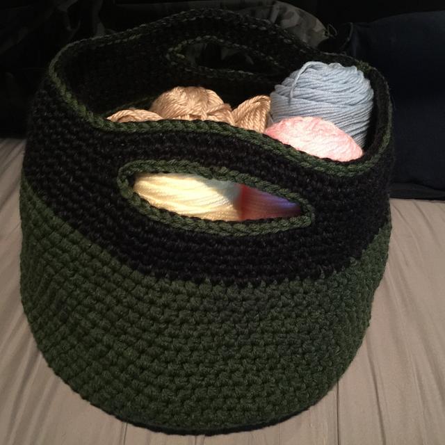 Yarn Bag Needleworking Project by Terri Craftisian