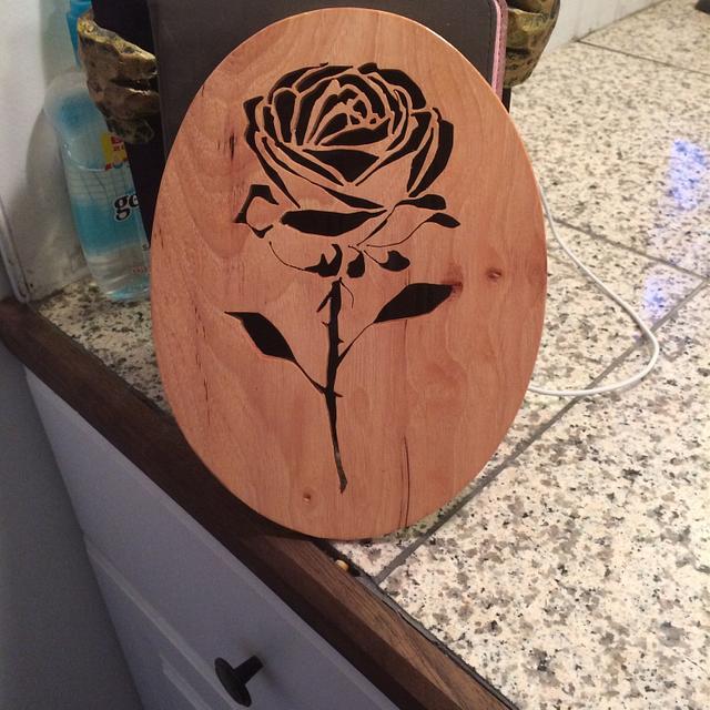 Rose plaque 