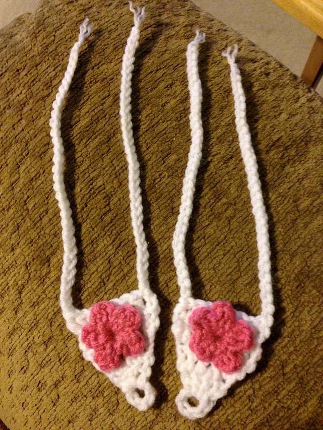 Baby Girl Barefoot Sandals Needleworking Project by CrochetFarmer