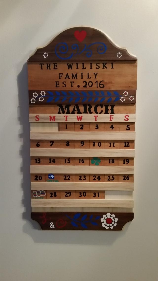 Perpetual Calendar Woodworking Project by David Roberts Craftisian