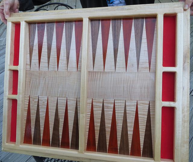 Table Top Backgammon Board