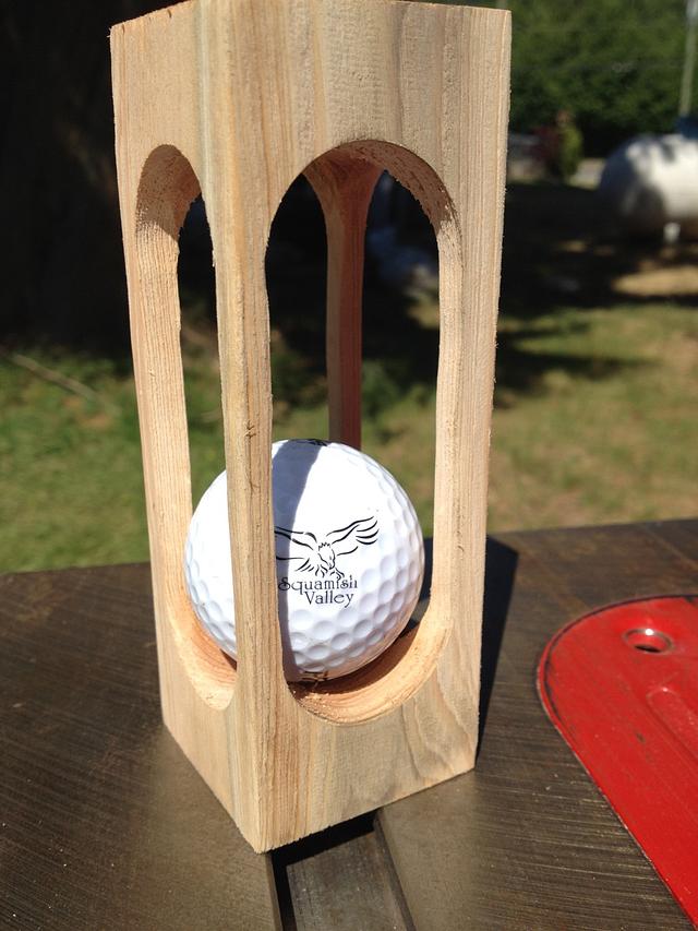 Golf Ball In Wood Woodworking Project by Railway Junk Creations