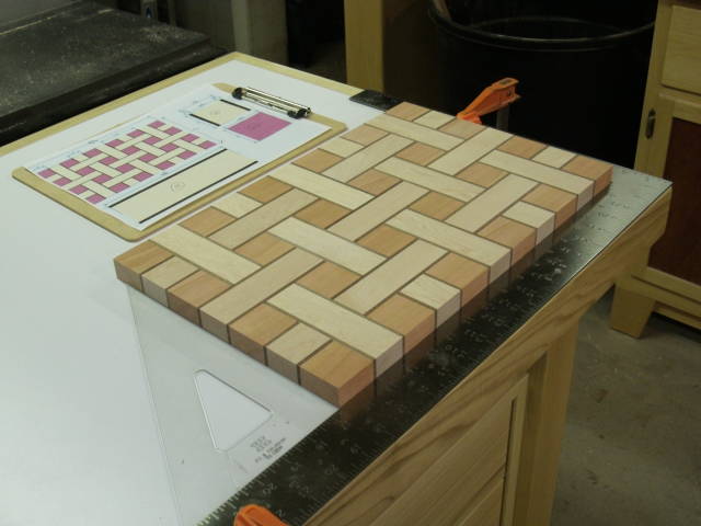 Basket-Weave Cutting Board Woodworking Plan