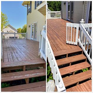 Refinished Deck - Woodworking Project by horstbc Refinished Deck - Woodworking Project by horstbc