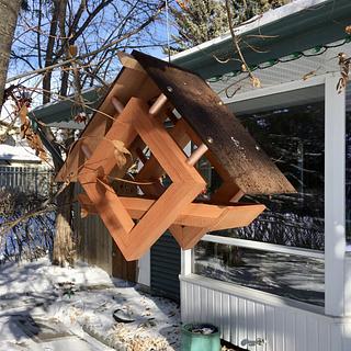 A wee bird feeder - Woodworking Project by Narinder Jugdev A wee bird feeder - Woodworking Project by Narinder Jugdev