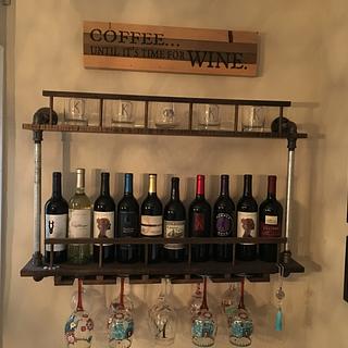 Wall wine rack - Woodworking Project by Jack King Wall wine rack - Woodworking Project by Jack King