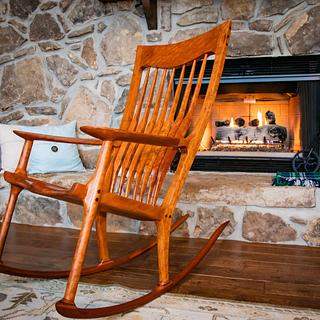 Flaming Cherry Rocker - Woodworking Project by oldrivers Flaming Cherry Rocker - Woodworking Project by oldrivers