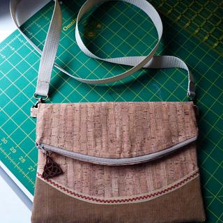 Cork Handbag - Needleworking Project by Celticscroller Cork Handbag - Needleworking Project by Celticscroller