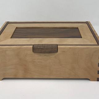 Curly Birch And Walnut Jewelry Box - Woodworking Project by kdc68 Curly Birch And Walnut Jewelry Box - Woodworking Project by kdc68