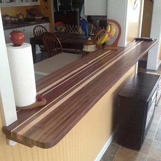 Walnut butcher block bar top - Woodworking Project by Hartman Woodworks Walnut butcher block bar top - Woodworking Project by Hartman Woodworks