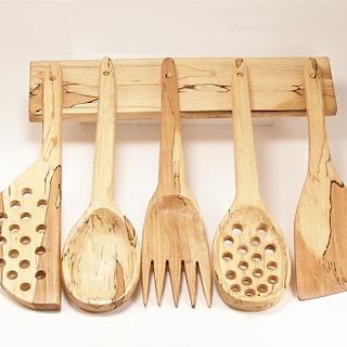Carved Kitchen Utensils - Woodworking Project by BarbS Carved Kitchen Utensils - Woodworking Project by BarbS