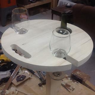 Portable campers wine table - Woodworking Project by Thorreain Portable campers wine table - Woodworking Project by Thorreain