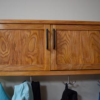 coat rack with hat and glove storage - Woodworking Project by Bill coat rack with hat and glove storage - Woodworking Project by Bill