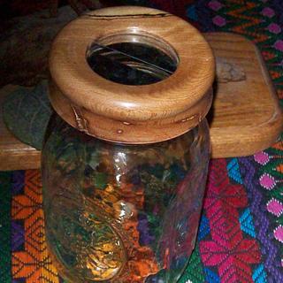 Mason Jar coin bank - Woodworking Project by Rustic1 Mason Jar coin bank - Woodworking Project by Rustic1