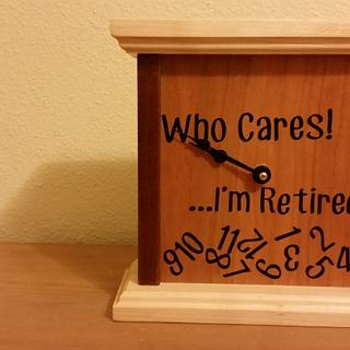 Retirement Clock - Woodworking Project by David E. Retirement Clock - Woodworking Project by David E.