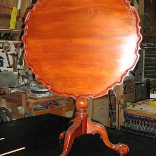 Piecrust tilt top table, finally after 8 years - Woodworking Project by a1jim Piecrust tilt top table, finally after 8 years - Woodworking Project by a1jim