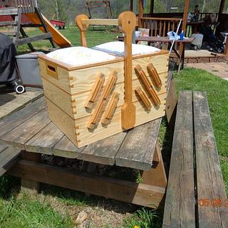 My first woodworking creation...a sewing box - Woodworking Project by MontyJ My first woodworking creation...a sewing box - Woodworking Project by MontyJ