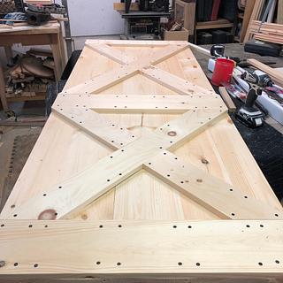 Cross Buck pine Doors - Woodworking Project by David A Sylvester Cross Buck pine Doors - Woodworking Project by David A Sylvester