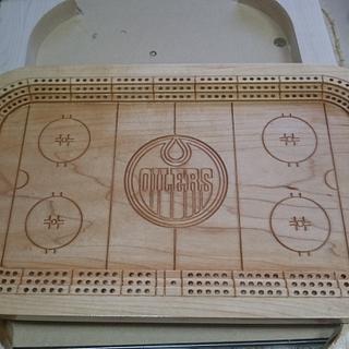 Hockey Theme Cribbage Board - Woodworking Project by Chris Tasa Hockey Theme Cribbage Board - Woodworking Project by Chris Tasa