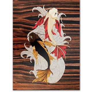 Koi fish marquetry picture - Woodworking Project by Andulino Koi fish marquetry picture - Woodworking Project by Andulino