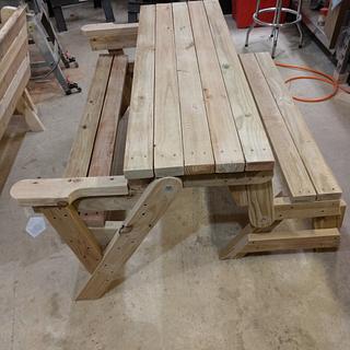 Picnic table/bench - Woodworking Project by Ed Schroeder Picnic table/bench - Woodworking Project by Ed Schroeder