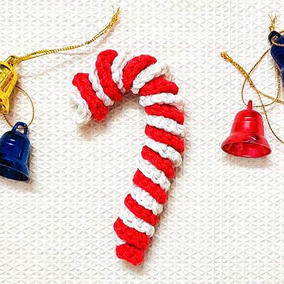 How To Crochet a Easy Candy Cane - Project by rajiscrafthobby