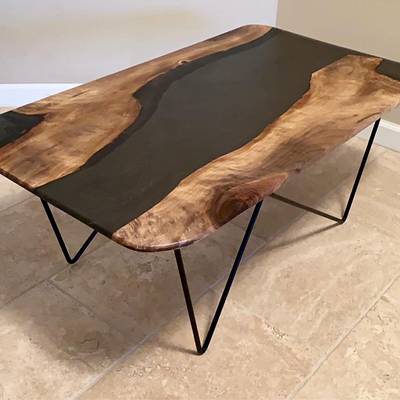 Black Sea Resin Table - Project by Omid Nabavizadeh
