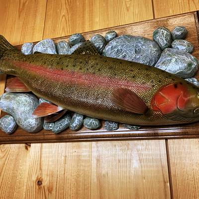 Carved Rainbow Trout - Project by Danny Cowan