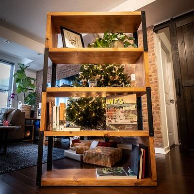 Budget Industrial Bookcase - Project by ZacBuilds