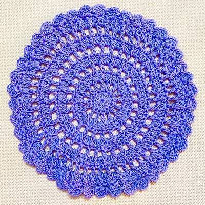 Crochet Sleek Doily How To Crochet Round Doily  - Project by rajiscrafthobby