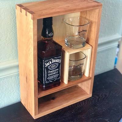 Cherry Whiskey Cabinet - Project by Eric Bangerter