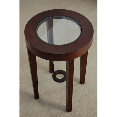 Round Glass-topped Side Table - Project by Ron Stewart