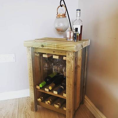Wine Rack and Glass Hanger - Project by Craft Hoose 
