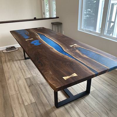 Black Walnut River Table - Project by WoodHaus