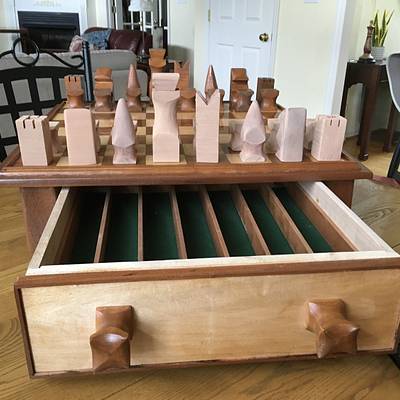 Rehabbed chess board - Project by Jack King
