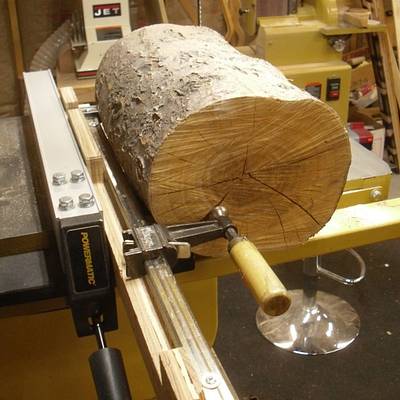 Band Saw Log Cutting Clamp Jig - Project by Kelly