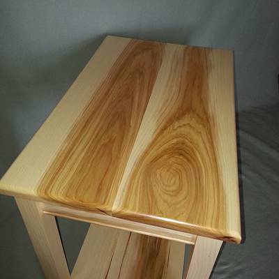 Hickory Side Table - Project by Jeff Vandenberg
