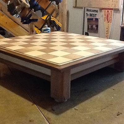 Walnut and Maple Chess Board - Project by Jack King