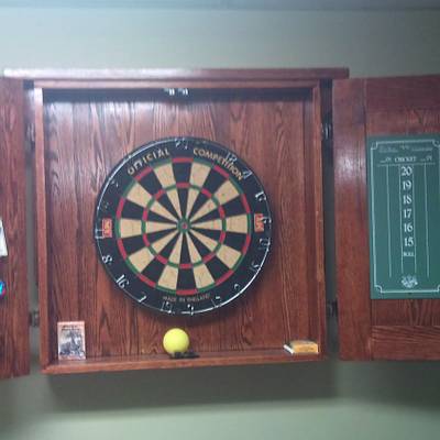 Dart Board Cabinet  - Project by Mitch Breault 