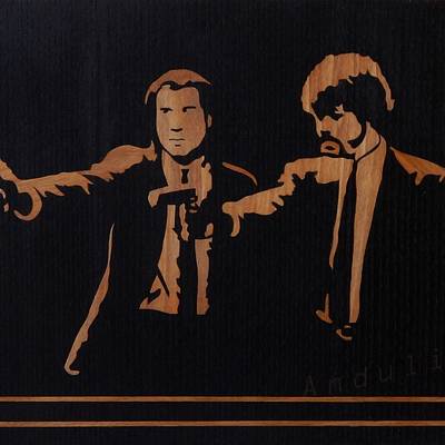 Pulp fiction marquetry - Project by Andulino