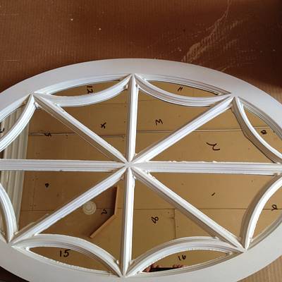 Oval Spider Web Window - Project by David A Sylvester  