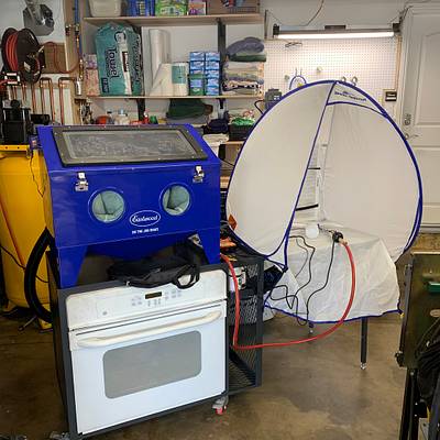 Compact Blasting Cabinet/Powder Coat Station - Project by RyanGi