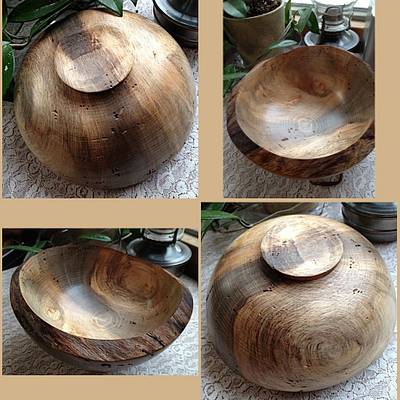 Beetle kill blue pine burl bowl.. - Project by Timber