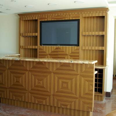 Zebrawood Veneer Bar (for a short limited time only) - Project by Bentlyj