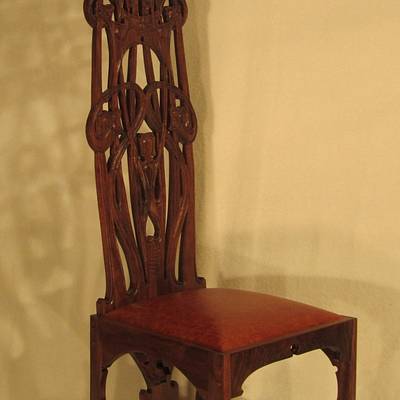 Charles Rohlfs Tall Back Chair - Project by Woodbridge