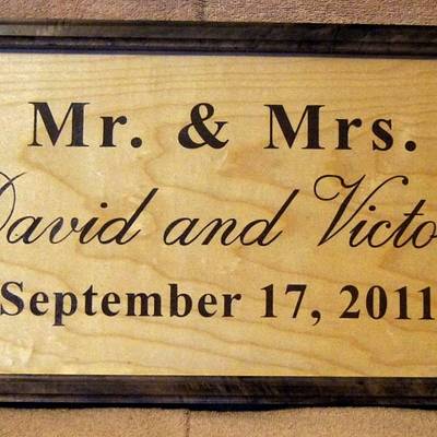 Mr. and Mrs. Wedding/Anniversary Signs - Project by Shin