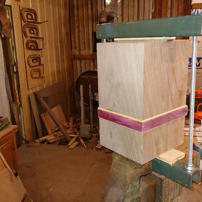 Purple heart bow  - Project by Wheaties  -  Bruce A Wheatcroft   ( BAW Woodworking) 