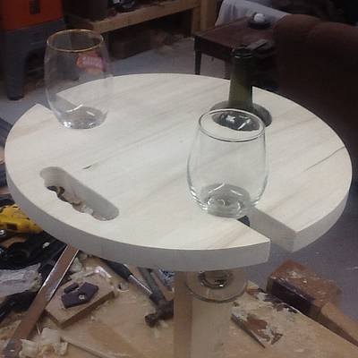 Portable campers wine table - Project by Thorreain