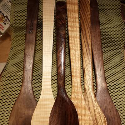 Hardwood spatulas - Project by Mark Michaels